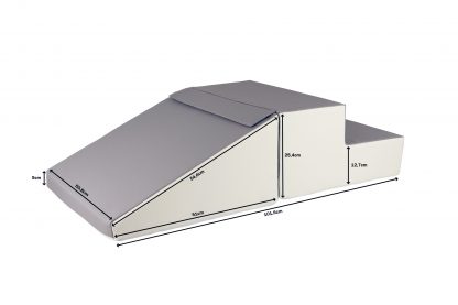 Mini Step and Slide – White/Grey - Image 2